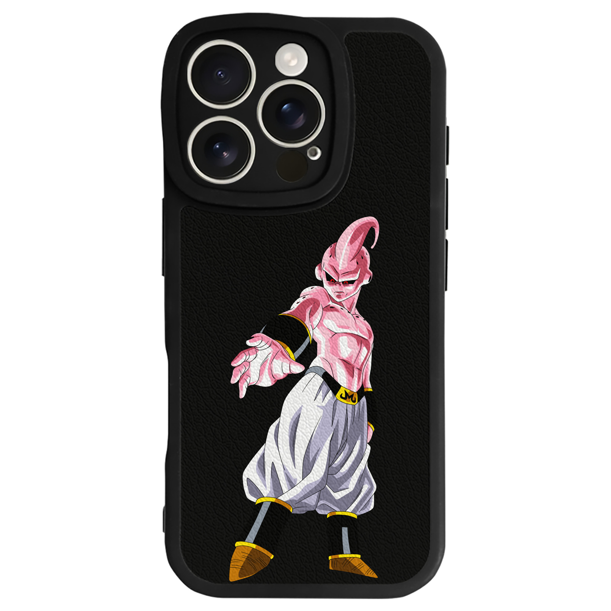 （画像用） ドラゴンボール 魔人ブウ DRAGON BALL Majin Buu 【iPhone 16シリーズ対応】シリコンスマホケース（レザー調） 材質：シリコン